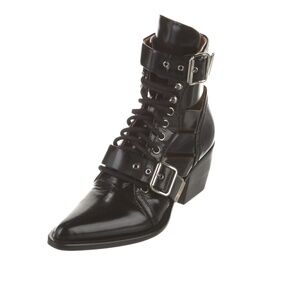 Chloé Leather Lace-Up Boots